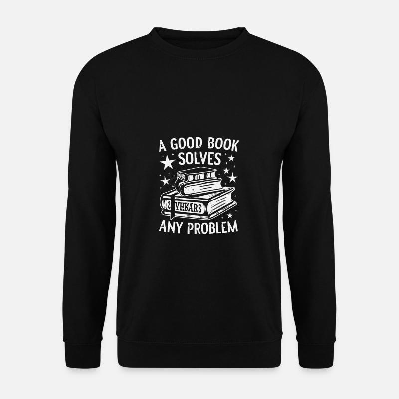 Bücher - Unisex Pullover - Schwarz