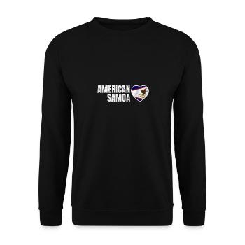 American Samoa - Unisex Sweatshirt - black - Front - Alina (178cm) & Michal (187cm)