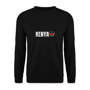 Kenia - Unisex Pullover - Schwarz - Vorne - Alina (178cm) & Michal (187cm)