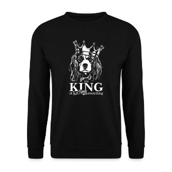 CAVALIER KING CHARLES SPANIEL King Dogs Wilsigns - Sweat-shirt Unisexe - noir - Devant - Alina (178cm) & Michal (187cm)