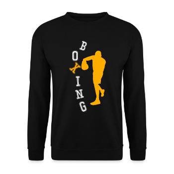 Boxe Boxeur Amateur Cadeau Sport de Combat - Sweat-shirt Unisexe - noir - Devant - Alina (178cm) & Michal (187cm)