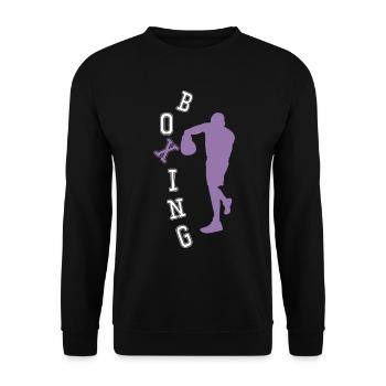 Boxe Boxeur Amateur Cadeau Ami - Sweat-shirt Unisexe - noir - Devant - Alina (178cm) & Michal (187cm)