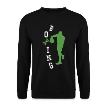 Boxe Boxeur Amateur Cadeau Sportif - Sweat-shirt Unisexe - noir - Devant - Alina (178cm) & Michal (187cm)