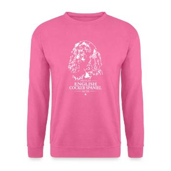 Cocker anglais Épagneul Maman Chien Chien Wilsigns - Sweat-shirt Unisexe - rose - Devant