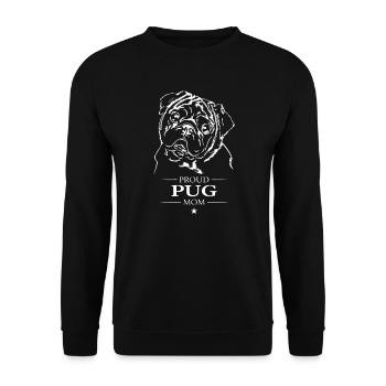 Carlin Maman Chien Carlin Carlin Wilsigns - Sweat-shirt Unisexe - noir - Devant - Alina (178cm) & Michal (187cm)