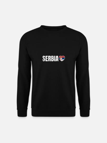 Serbien - Unisex Pullover - Schwarz