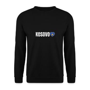 Kosovo - Unisex Sweatshirt - black - Front - Alina (178cm) & Michal (187cm)