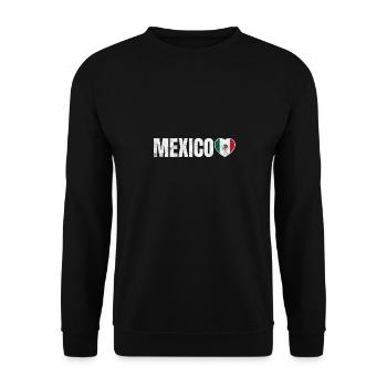 Mexico - Unisex Sweatshirt - black - Front - Alina (178cm) & Michal (187cm)