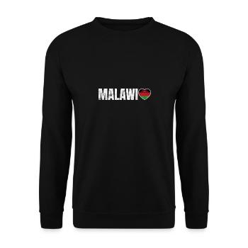 Malawi - Unisex Sweatshirt - black - Front - Alina (178cm) & Michal (187cm)