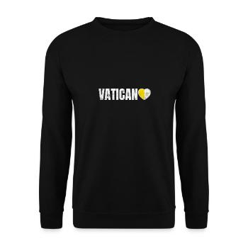 Vatican - Unisex Sweatshirt - black - Front - Alina (178cm) & Michal (187cm)