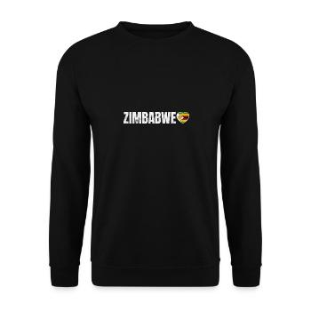 Zimbabwe - Sweat-shirt Unisexe - noir - Devant - Alina (178cm) & Michal (187cm)