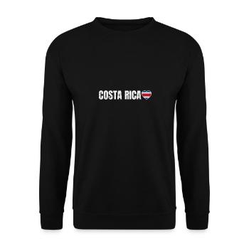 Costa Rica - Unisex Pullover - Schwarz - Vorne - Alina (178cm) & Michal (187cm)