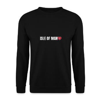 Isle Of Man - Unisex Sweatshirt - black - Front - Alina (178cm) & Michal (187cm)