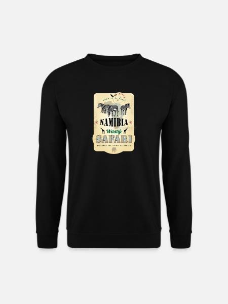 Zebras Wildlife Safari Namibia Africa Afrika Löwe - Unisex Pullover - Schwarz