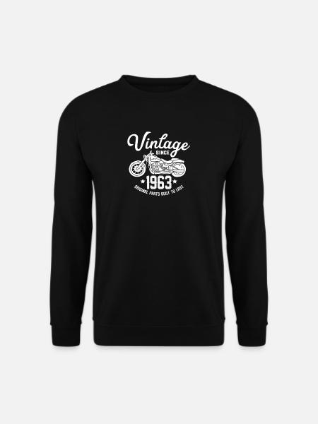Vintage seit 1963 Motobike - Unisex Pullover - Schwarz