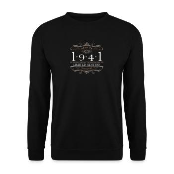 Édition limitée 1941 Vieilli à la perfection - Sweat-shirt Unisexe - noir - Devant - Alina (178cm) & Michal (187cm)