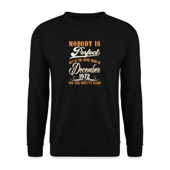 If You Born In November 1972 - Unisex Sweatshirt - black - Front - Alina (178cm) & Michal (187cm)