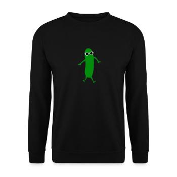 Cool as a cucumber - Unisex Sweatshirt - black - Front - Alina (178cm) & Michal (187cm)