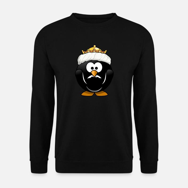 krone crown koenig king castle schloss tower burg2 - Unisex Pullover - Schwarz