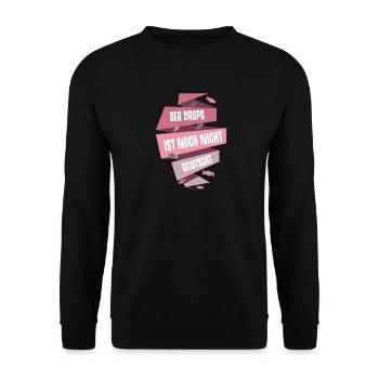 Spruch Geschenk Spiel Süßigkeit Bonbon Party Sport - Unisex Pullover - Schwarz - Vorne - Alina (178cm) & Michal (187cm)