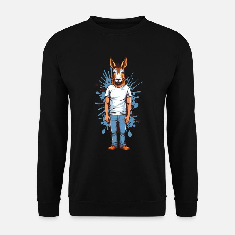 Donkey man - Unisex Sweatshirt - black