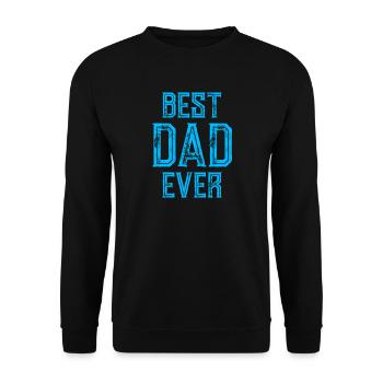 MEILLEUR PÈRE DE TOUS LES TEMPS - MEILLEUR PÈRE - ANNIVERSAIRE DE LA FÊTE DES PÈRES - Sweat-shirt Unisexe - noir - Devant - Alina (178cm) & Michal (187cm)