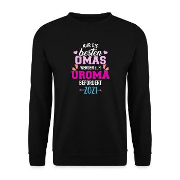 Uroma 2021 - Unisex Pullover - Schwarz - Vorne - Alina (178cm) & Michal (187cm)