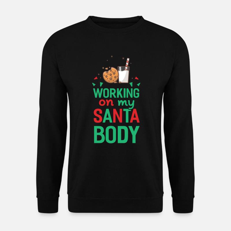 My Santa Body - Geschenk, Weihnachten, Xmas - Unisex Pullover - Schwarz