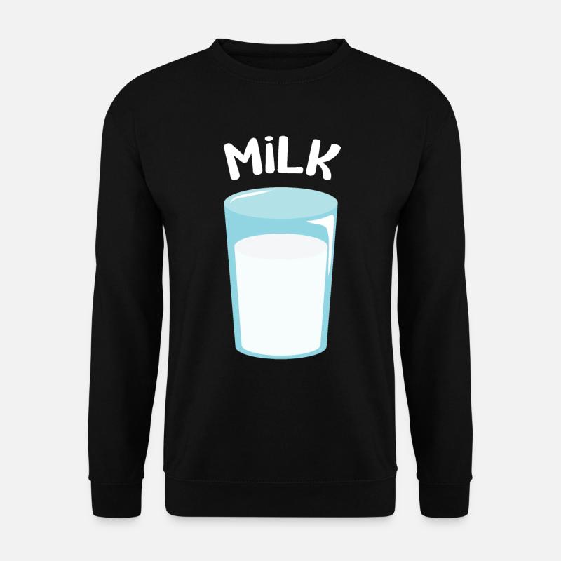 Glas Milch - Unisex Pullover - Schwarz