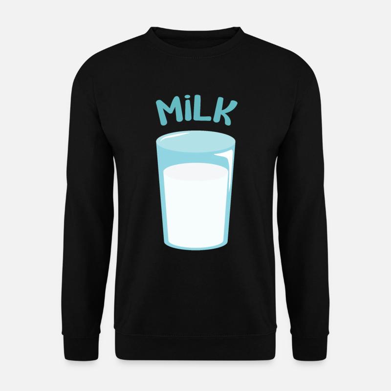 Glas Milch - Unisex Pullover - Schwarz