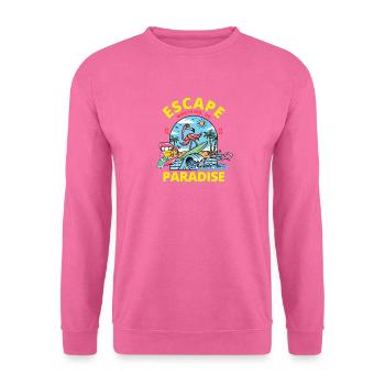 Tropisches Urlaubshemd - Unisex Pullover - Pink - Vorne