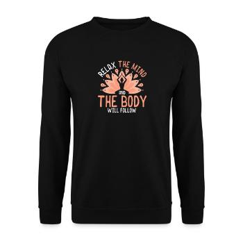Reiki Symbol Reiki Meister Reiki Kristall Geschenk - Unisex Pullover - Schwarz - Vorne - Alina (178cm) & Michal (187cm)