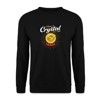 Mystical Fortune Teller Crystal Ball Gift - Unisex Sweatshirt - black - Front - Alina (178cm) & Michal (187cm)