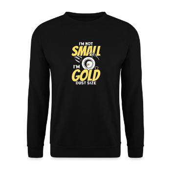 Gold Panner Gold Miner Gold Digger Gift - Unisex Sweatshirt - black - Front - Alina (178cm) & Michal (187cm)
