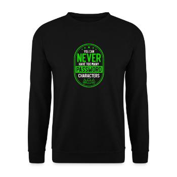 Network Security Specialist Gift - Unisex Sweatshirt - black - Front - Alina (178cm) & Michal (187cm)