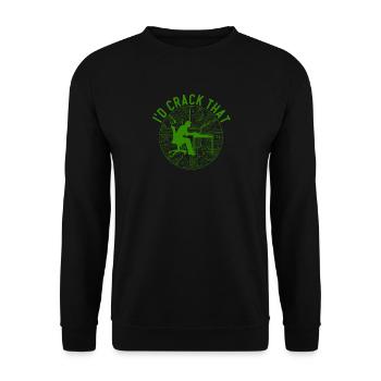 Network Security Specialist Gift - Unisex Sweatshirt - black - Front - Alina (178cm) & Michal (187cm)