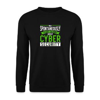 Network Security Specialist Gift - Unisex Sweatshirt - black - Front - Alina (178cm) & Michal (187cm)