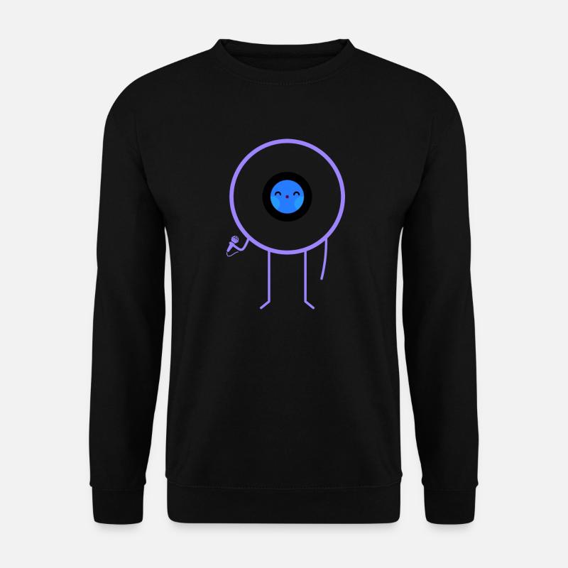 Pop vinyl disc music - Unisex Sweatshirt - black