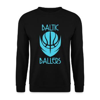 Baltic Ballers Basketball - Unisex Sweatshirt - black - Front - Alina (178cm) & Michal (187cm)