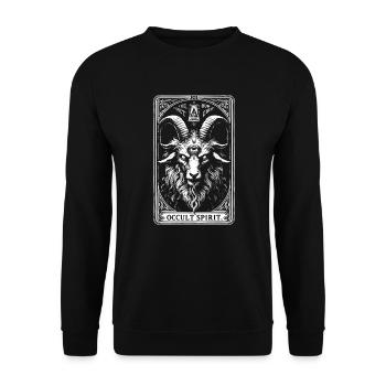 Baphomet Occult Spirit - Sweat-shirt Unisexe - noir - Devant - Alina (178cm) & Michal (187cm)