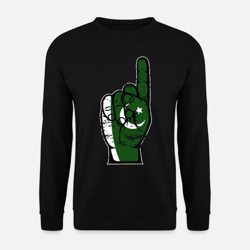 Drapeau pakistanais numéro 1 utilisé - Sweat-shirt Unisexe - noir
