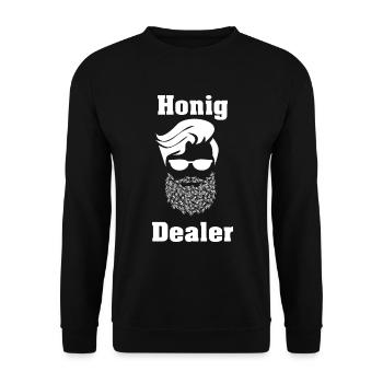 Miel apiculteur - idée cadeau - Sweat-shirt Unisexe - noir - Devant - Alina (178cm) & Michal (187cm)