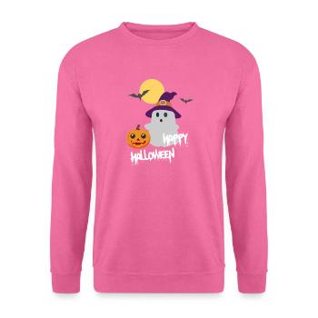 Happy Halloween Spuk Gespenst - Unisex Pullover - Pink - Vorne