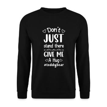 Teddy Kind Süß - Unisex Pullover - Schwarz - Vorne - Alina (178cm) & Michal (187cm)