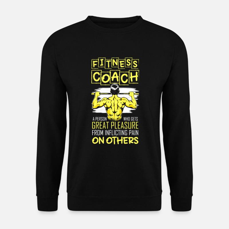 Fitness Trainer Bench Press - Unisex Sweatshirt - black