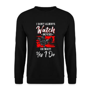 Kino Film-Zitate Action Film-Fan - Unisex Pullover - Schwarz - Vorne - Alina (178cm) & Michal (187cm)