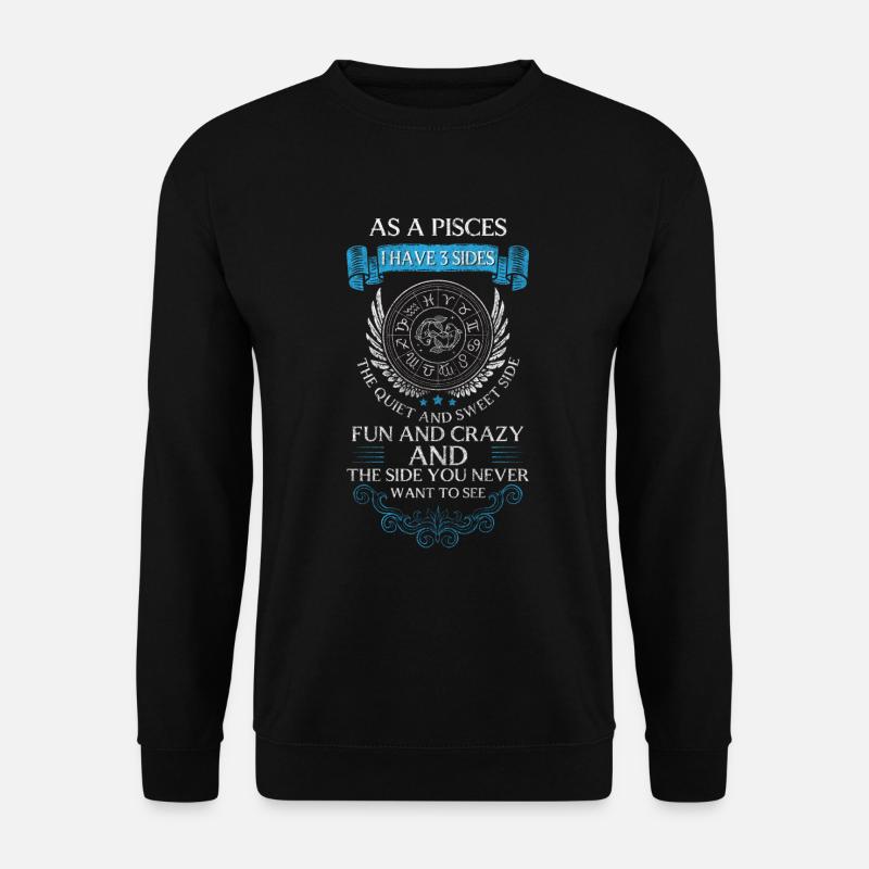 Pisces Water Constellation Superstition - Unisex Sweatshirt - black