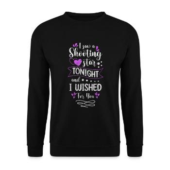 Starry Sky Wish Moon - Sweat-shirt Unisexe - noir - Devant - Alina (178cm) & Michal (187cm)