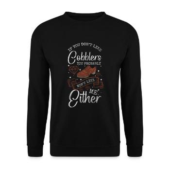 Shoemaker Work Boots - Unisex Sweatshirt - black - Front - Alina (178cm) & Michal (187cm)
