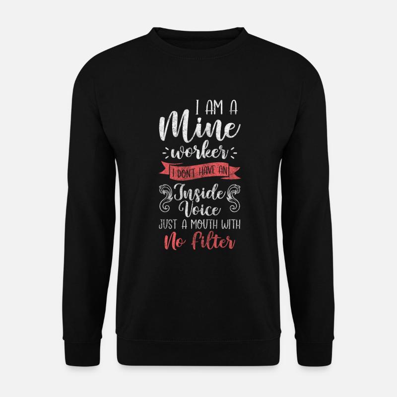 Mining Mining Stones - Unisex Sweatshirt - black